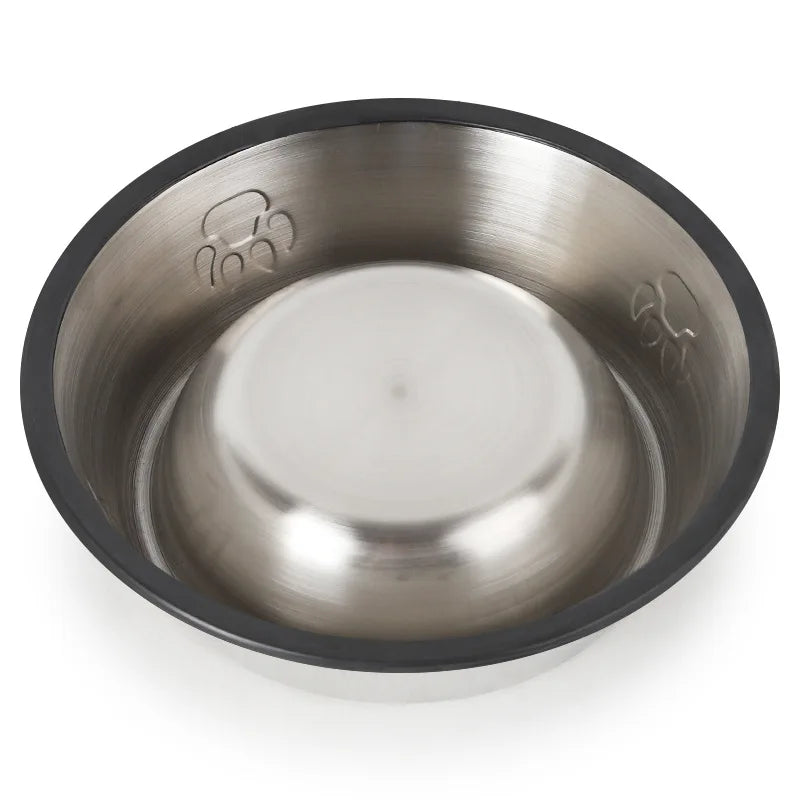 Stainless Steel Anti-Skid Pet Bowl – Durable Dog & Cat Feeder in 6 Sizes