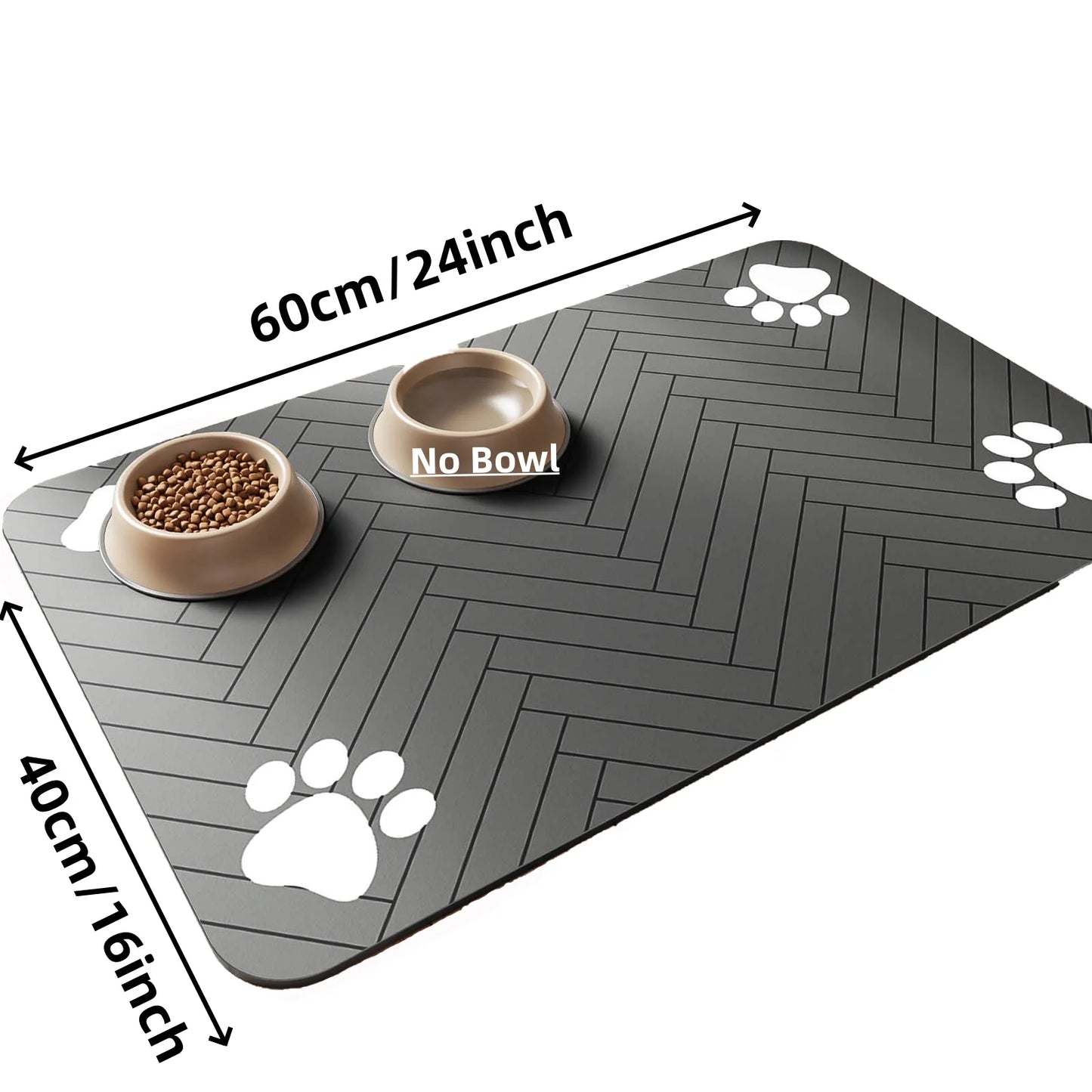 Absorbent Pet Feeding Mat – Waterproof & Quick-Dry Placemat for Dogs & Cats