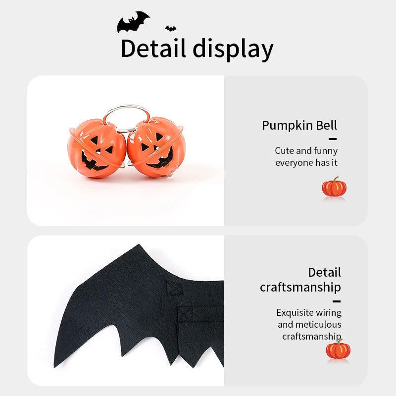 Bat Wings Pet Costume – Funny Cat & Dog Outfit for Halloween & Cosplay