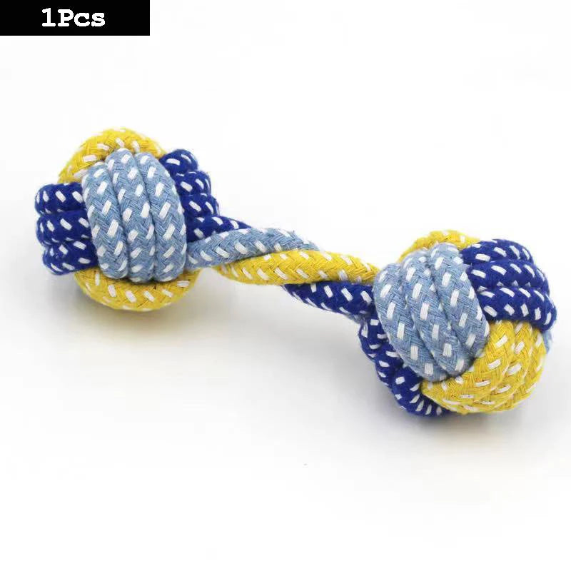 Durable Cotton Rope Dog Toy – Carrot Knot Chew for Teeth Cleaning