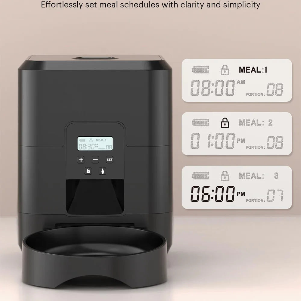 Automatic Slow Feeder for Cats & Dogs – Smart Timed Food Dispenser