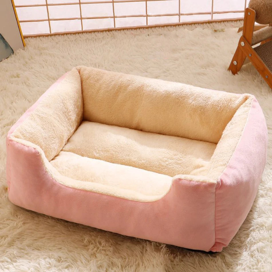 Cozy Pet Bed Basket – Soft Cushion for Cats & Small Dogs