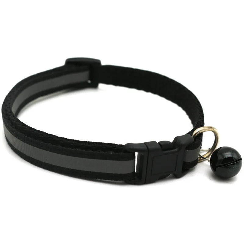 Reflective Cat Collar with Bell – Adjustable & Breathable Night Safety