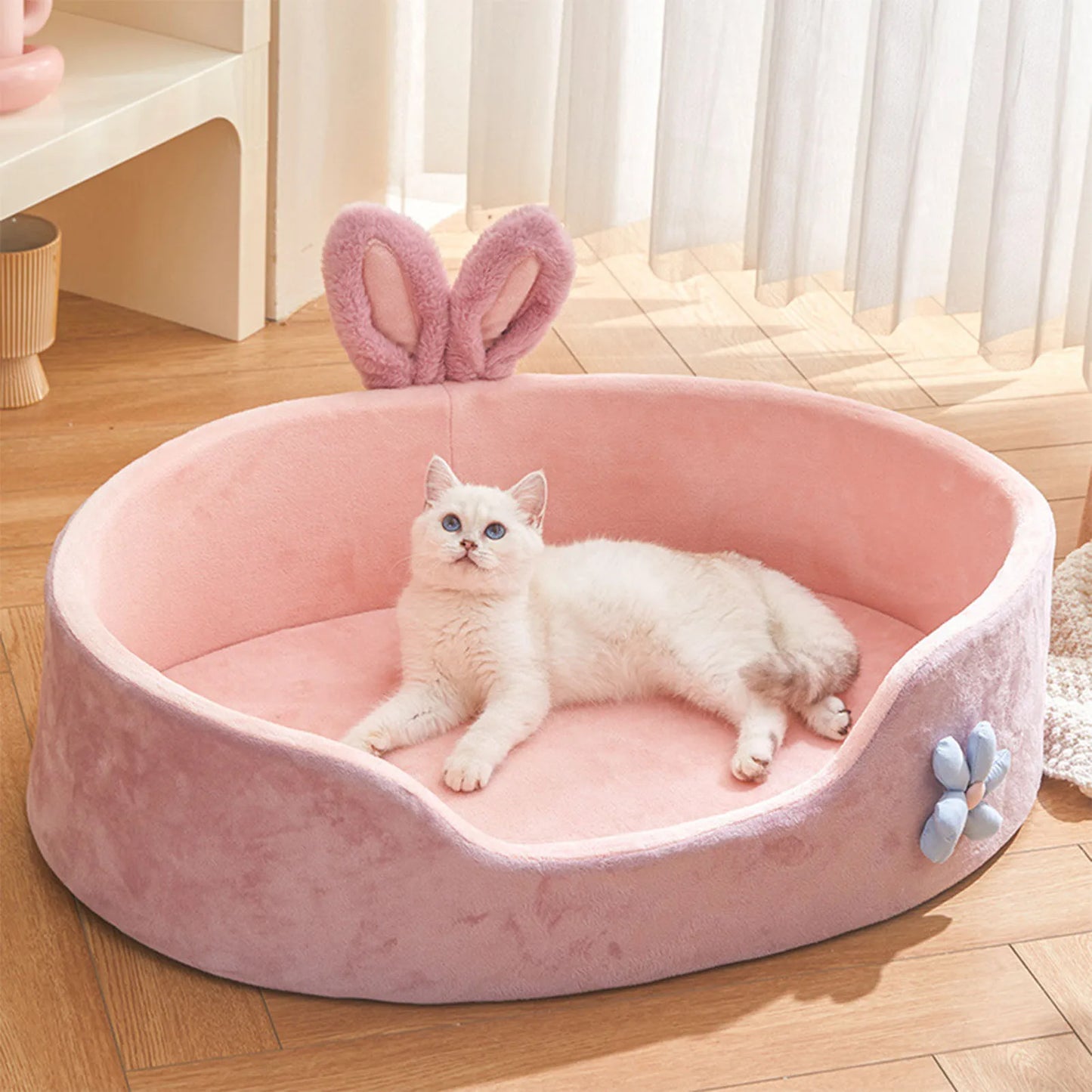 Detachable Soft Pet Bed – All-Season Washable Dog & Cat Bed