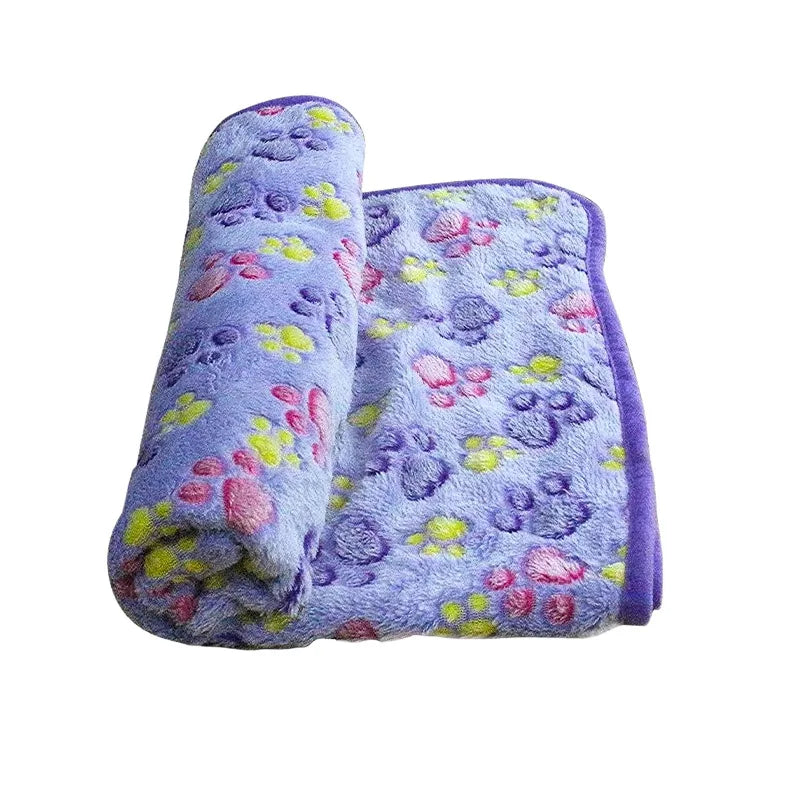 Soft Fluffy Pet Blanket – Warm Cartoon Mat for Cats & Dogs