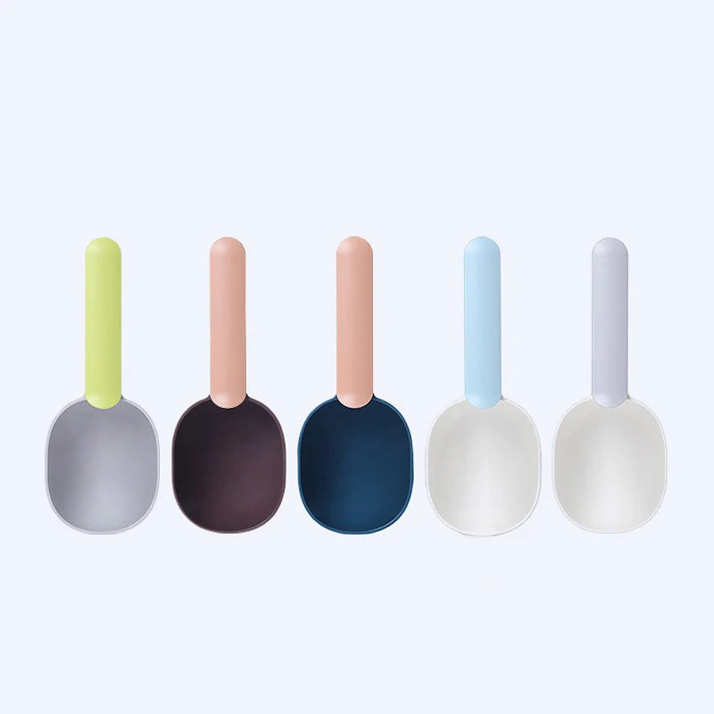 2-in-1 Pet Food Scoop & Bag Clip – Measuring Cup for Dog & Cat Food