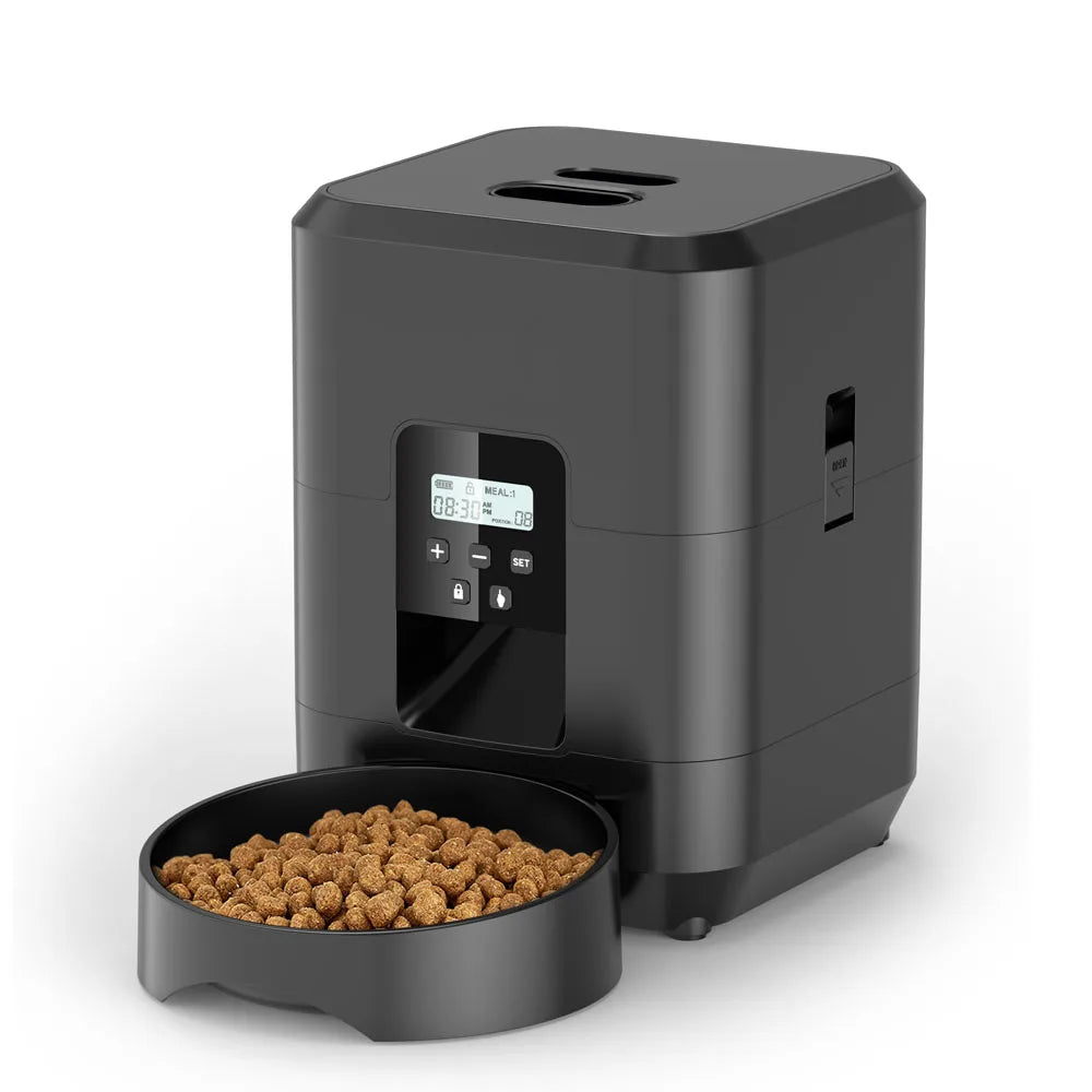Smart Timed Pet Feeder – Automatic Cat & Dog Food Dispenser with Slow Feed
