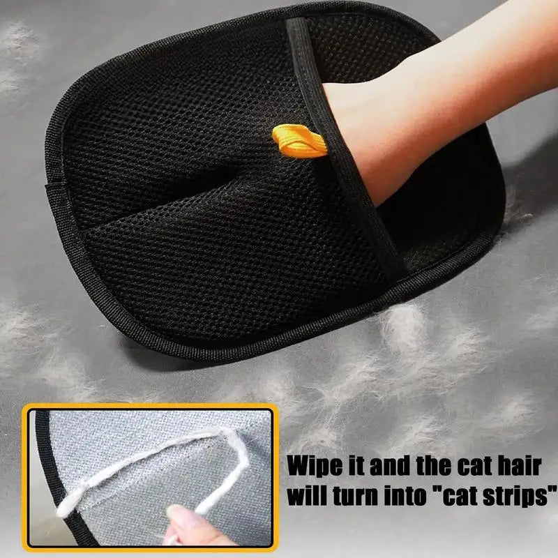Pet Grooming Gloves – Double-Sided Deshedding & Massaging Mitt for Cats & Dogs