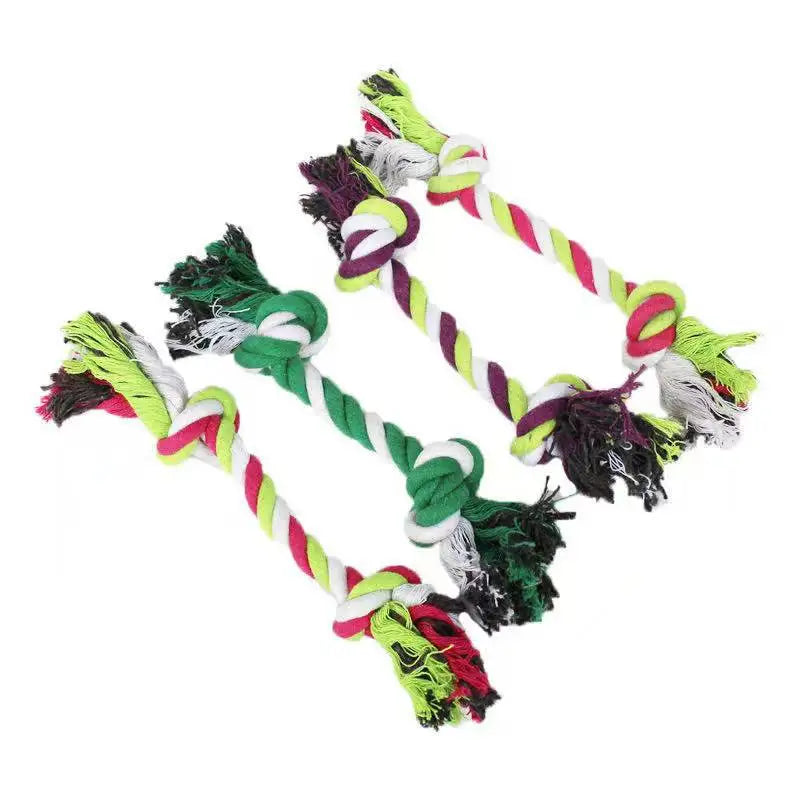 Durable Cotton Rope Dog Toy – Carrot Knot Chew for Teeth Cleaning