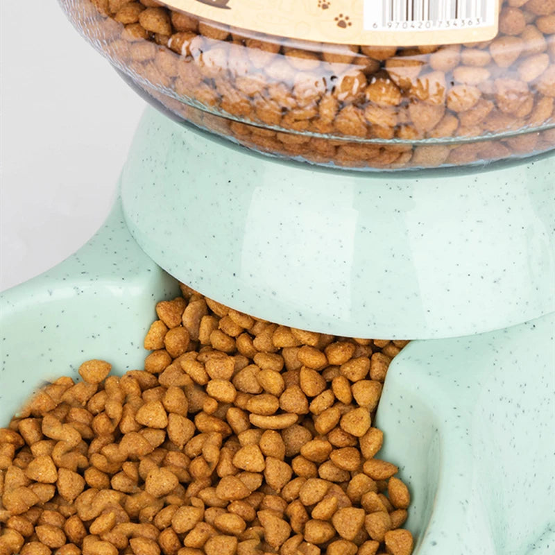 Large Pet Feeder Bowl – Automatic Water Dispenser & Food Bowl for Cats & Dogs