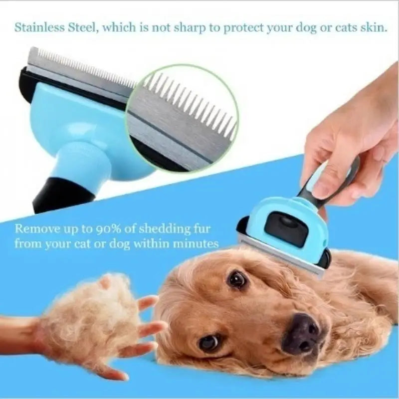 Double-Sided Pet Grooming Brush – Shedding & Dematting Comb for Dogs & Cats