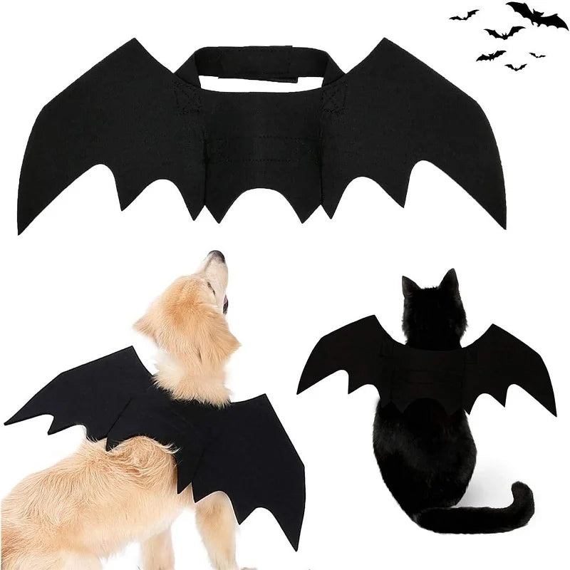 Bat Wings Pet Costume – Funny Cat & Dog Outfit for Halloween & Cosplay