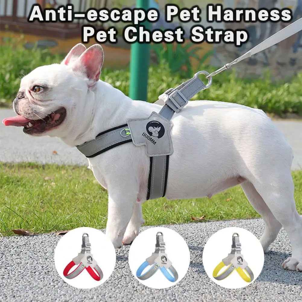 Reflective Dog Harness – Breathable Anti-Escape Chest Strap for Puppies