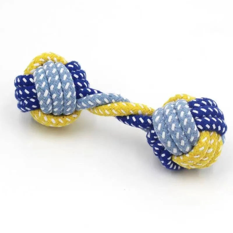 Durable Cotton Rope Dog Toy – Carrot Knot Chew for Teeth Cleaning