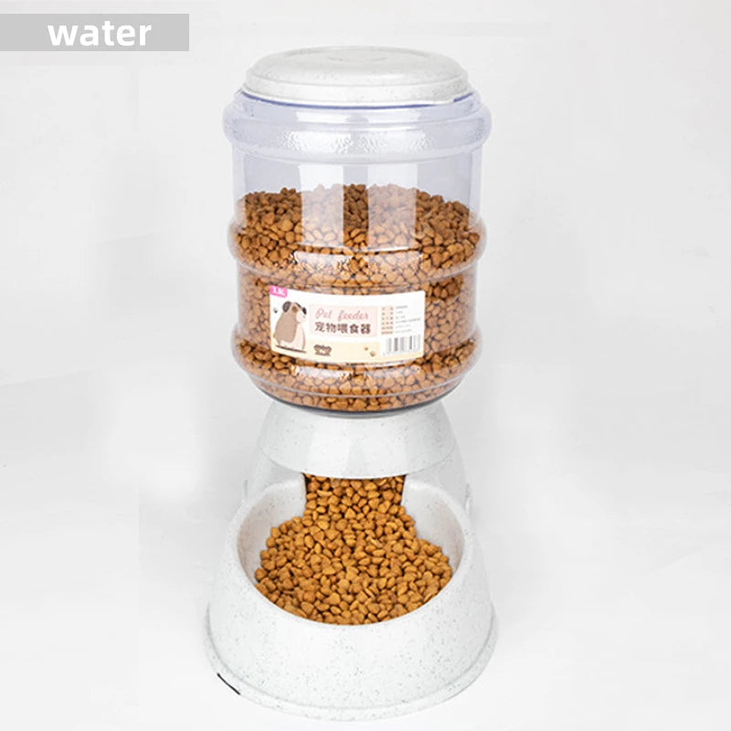 Large Pet Feeder Bowl – Automatic Water Dispenser & Food Bowl for Cats & Dogs