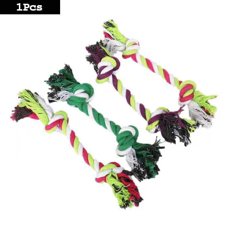 Durable Cotton Rope Dog Toy – Carrot Knot Chew for Teeth Cleaning