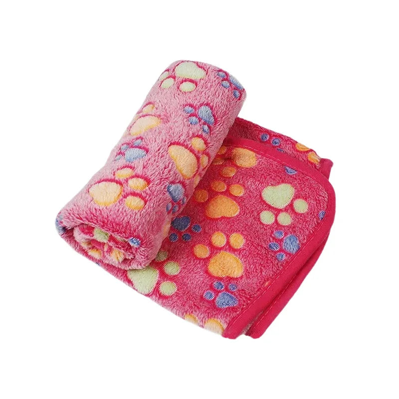 Soft Fluffy Pet Blanket – Warm Cartoon Mat for Cats & Dogs