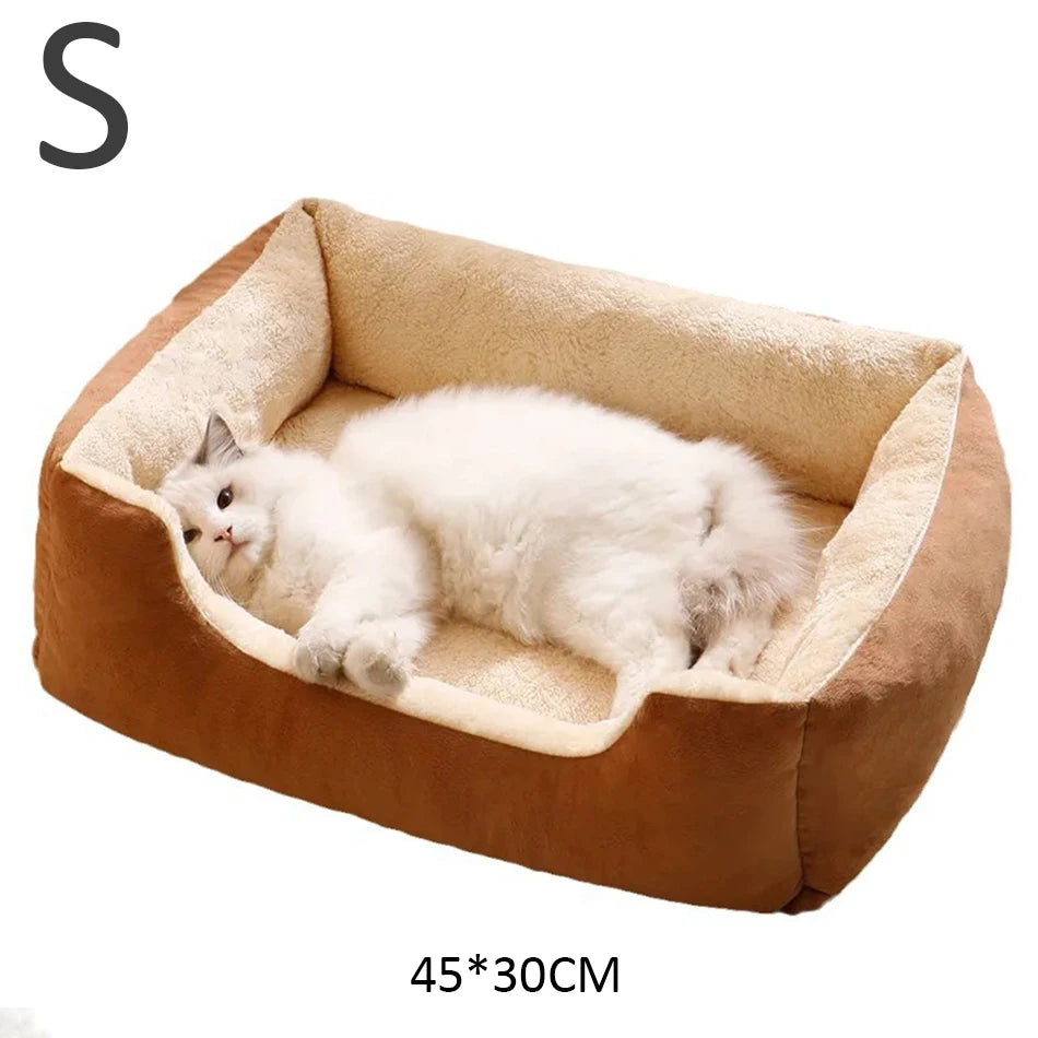 Cozy Pet Bed Basket – Soft Cushion for Cats & Small Dogs