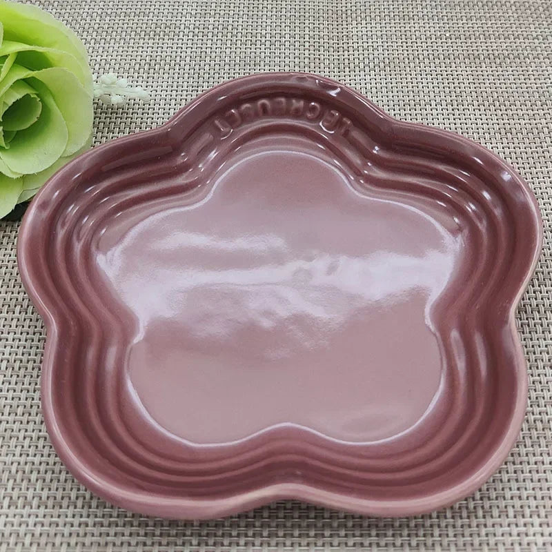 Ceramic Elevated Cat Bowl – Anti-Vomiting & Whisker Stress-Free Feeder