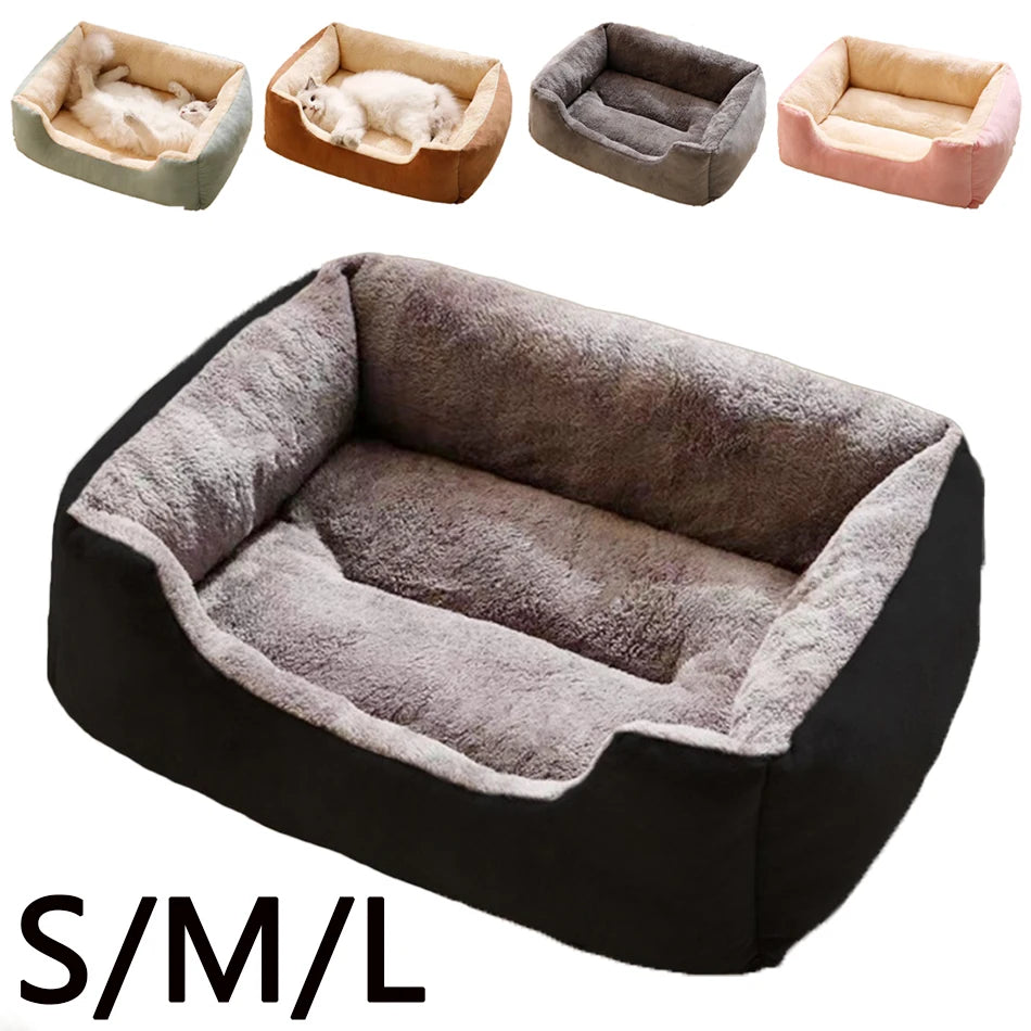 Cozy Pet Bed Basket – Soft Cushion for Cats & Small Dogs