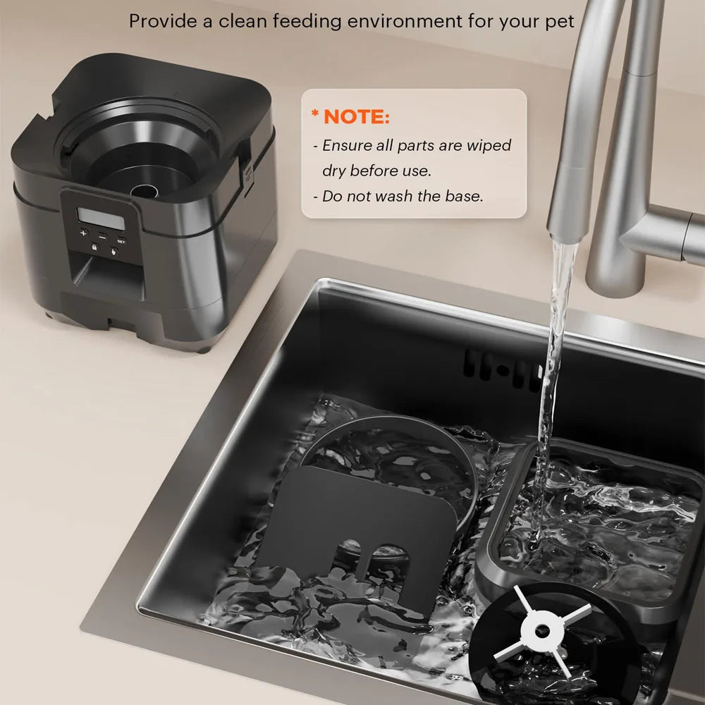 Smart Timed Pet Feeder – Automatic Cat & Dog Food Dispenser with Slow Feed