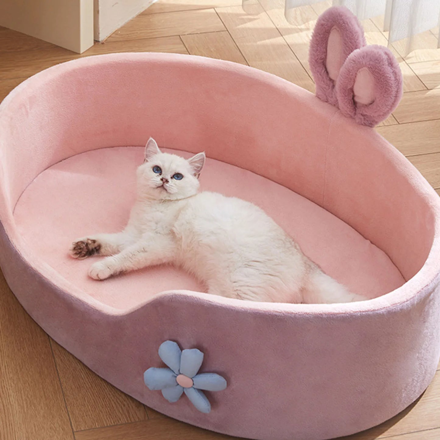 Detachable Soft Pet Bed – All-Season Washable Dog & Cat Bed