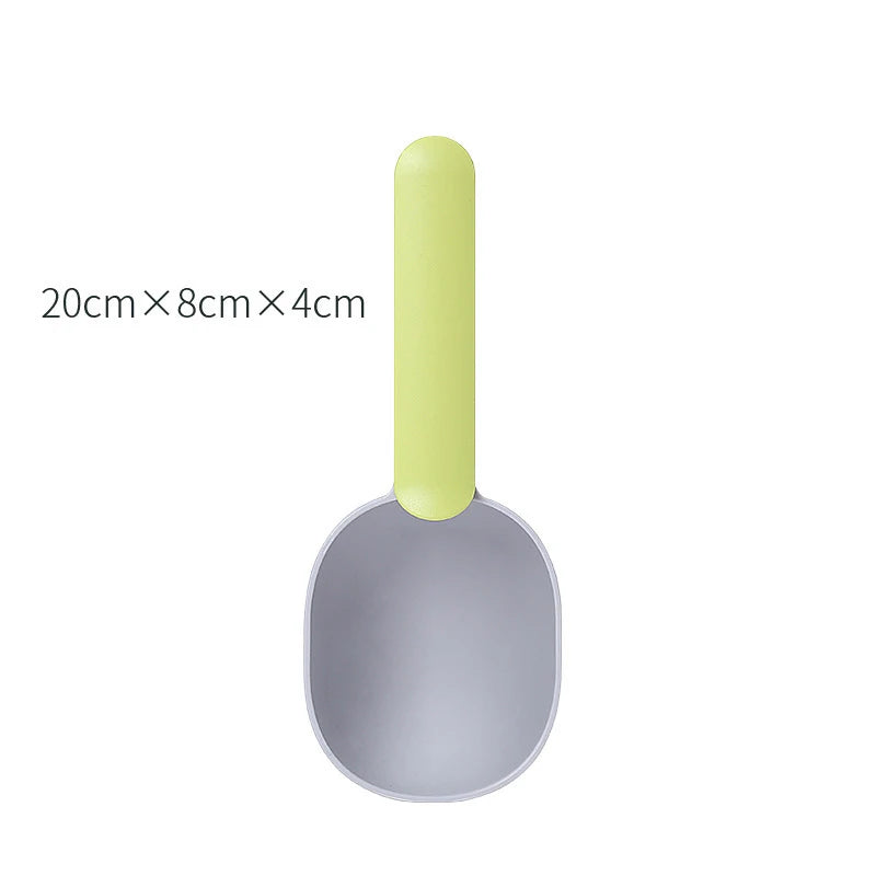 2-in-1 Pet Food Scoop & Bag Clip – Measuring Cup for Dog & Cat Food