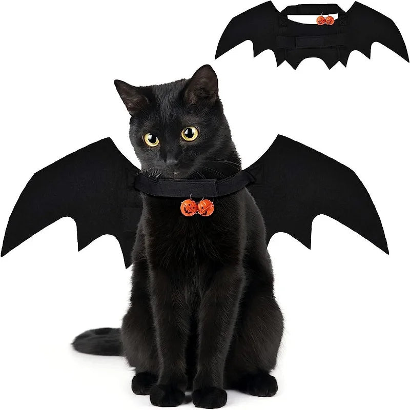 Bat Wings Pet Costume – Funny Cat & Dog Outfit for Halloween & Cosplay