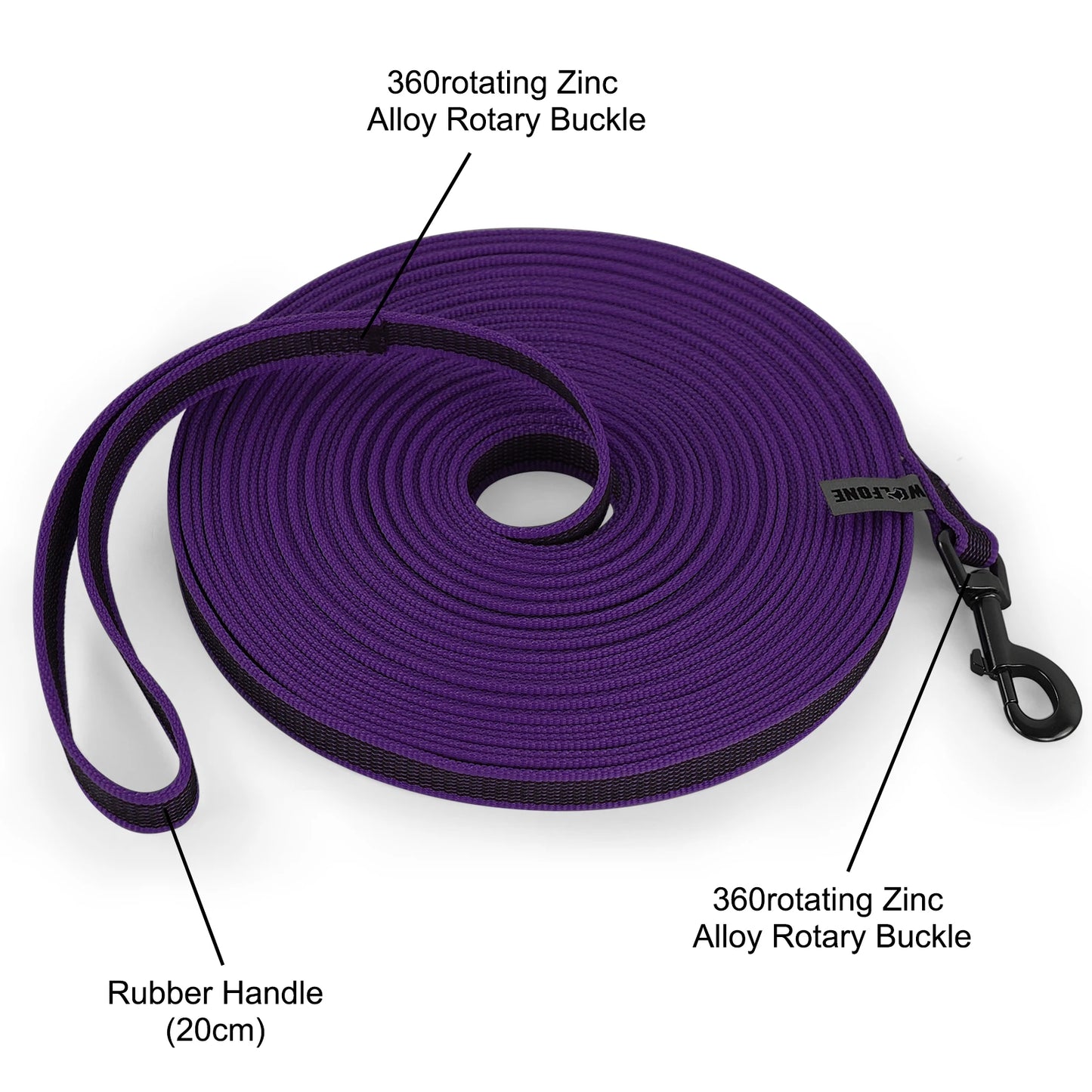 Durable Long Dog Leash – 1.5M to 15M Dual Colour Training Lead