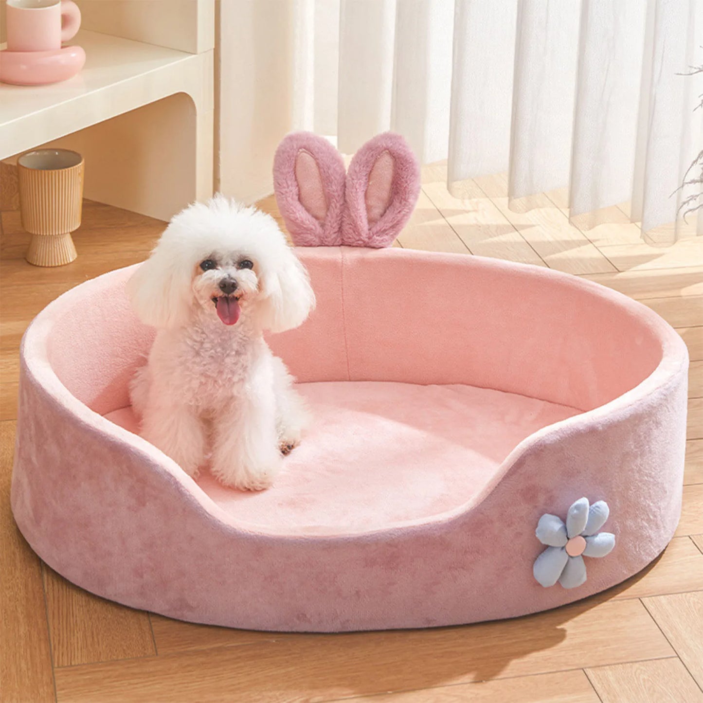 Detachable Soft Pet Bed – All-Season Washable Dog & Cat Bed