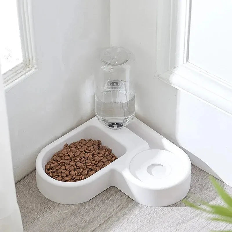 Automatic Water & Food Bowl – Spill-Proof Dual Bowl for Cats & Dogs