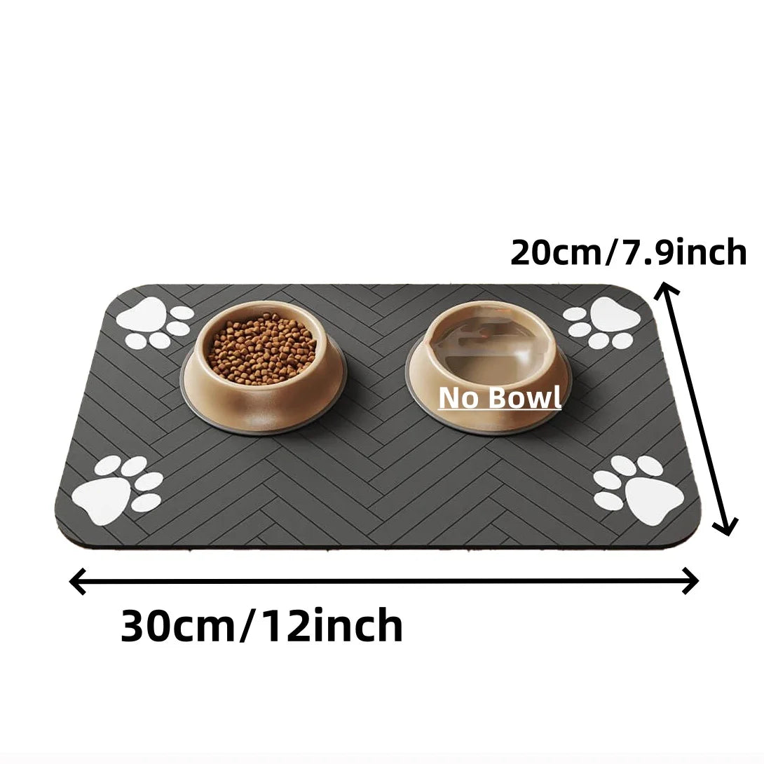 Absorbent Pet Feeding Mat – Waterproof & Quick-Dry Placemat for Dogs & Cats
