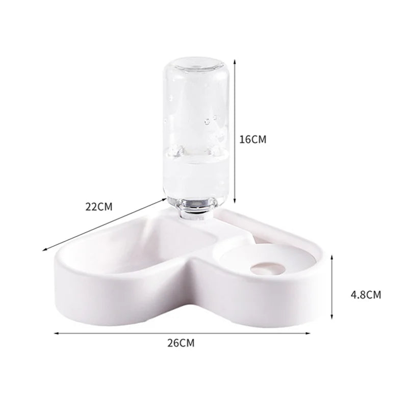 Automatic Water & Food Bowl – Spill-Proof Dual Bowl for Cats & Dogs