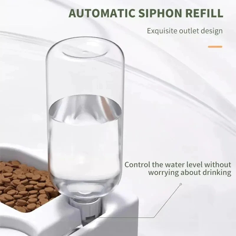 Automatic Water & Food Bowl – Spill-Proof Dual Bowl for Cats & Dogs