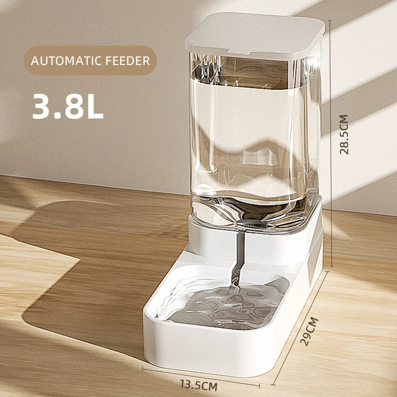 Automatic Pet Feeder – Transparent Food & Water Dispenser for Dogs & Cats