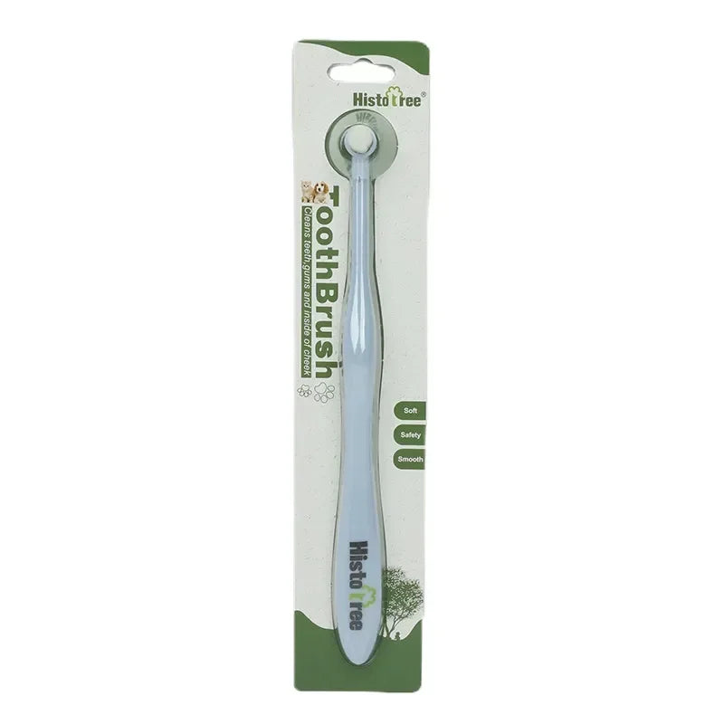 Soft Round Head Dog Toothbrush – Removes Plaque, Tartar & Bad Breath