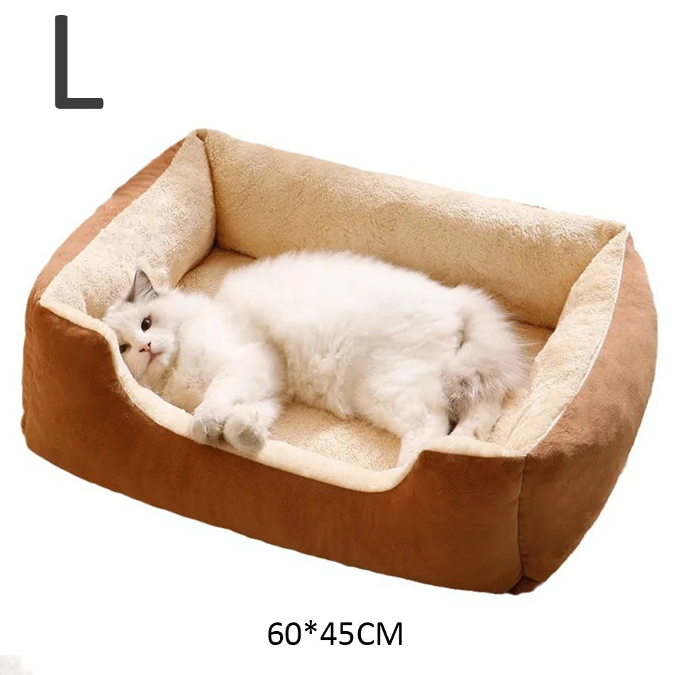Cozy Pet Bed Basket – Soft Cushion for Cats & Small Dogs