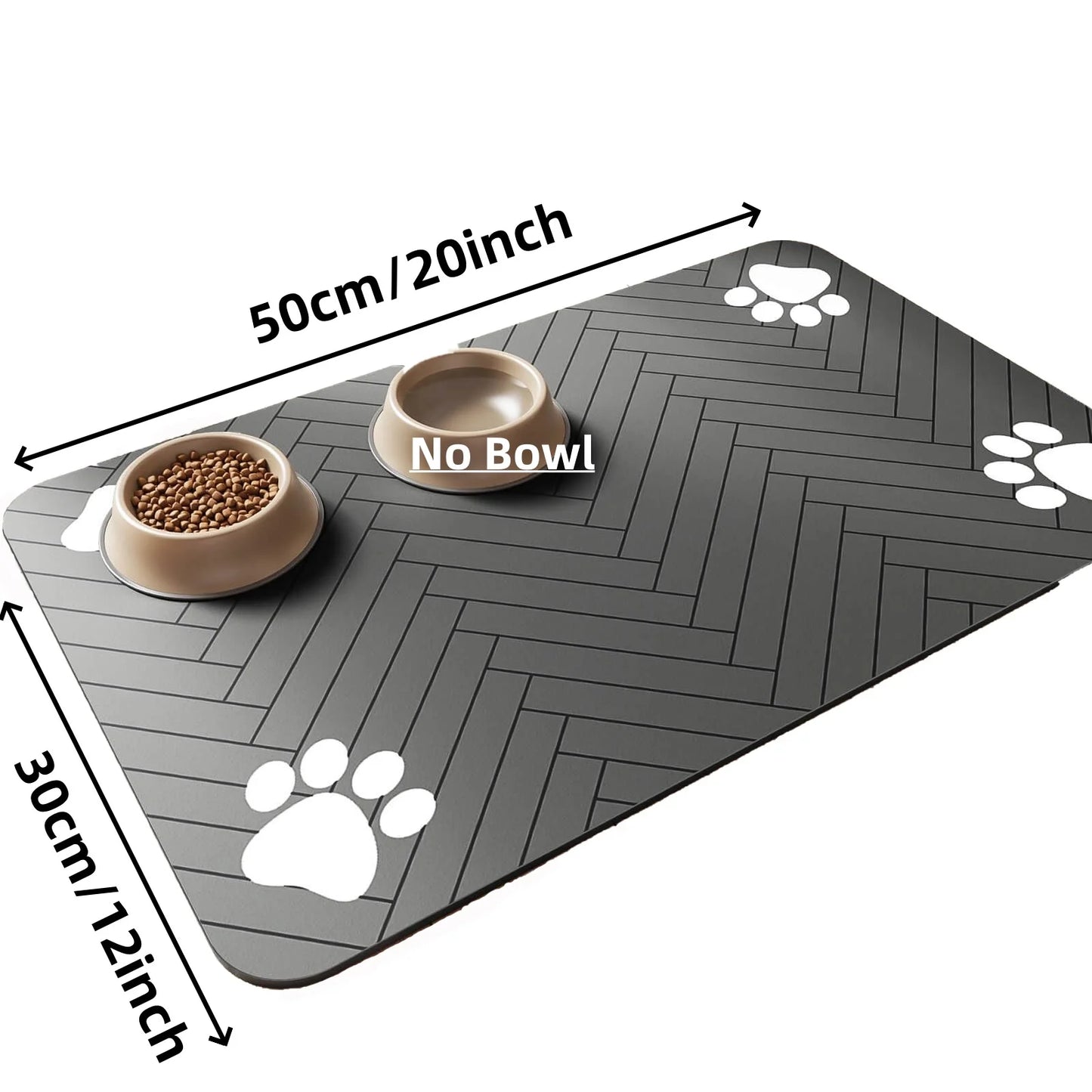 Absorbent Pet Feeding Mat – Waterproof & Quick-Dry Placemat for Dogs & Cats