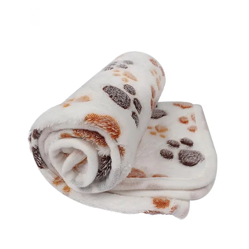 Soft Fluffy Pet Blanket – Warm Cartoon Mat for Cats & Dogs