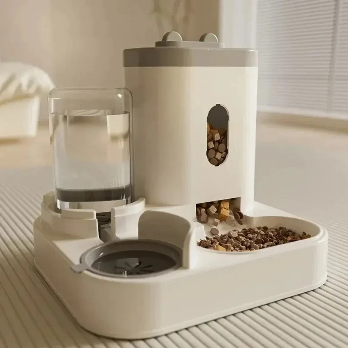 Large-Capacity Pet Feeder & Water Fountain – Auto Food Storage for Pets