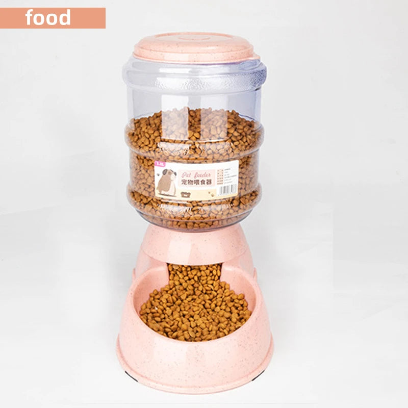 Large Pet Feeder Bowl – Automatic Water Dispenser & Food Bowl for Cats & Dogs