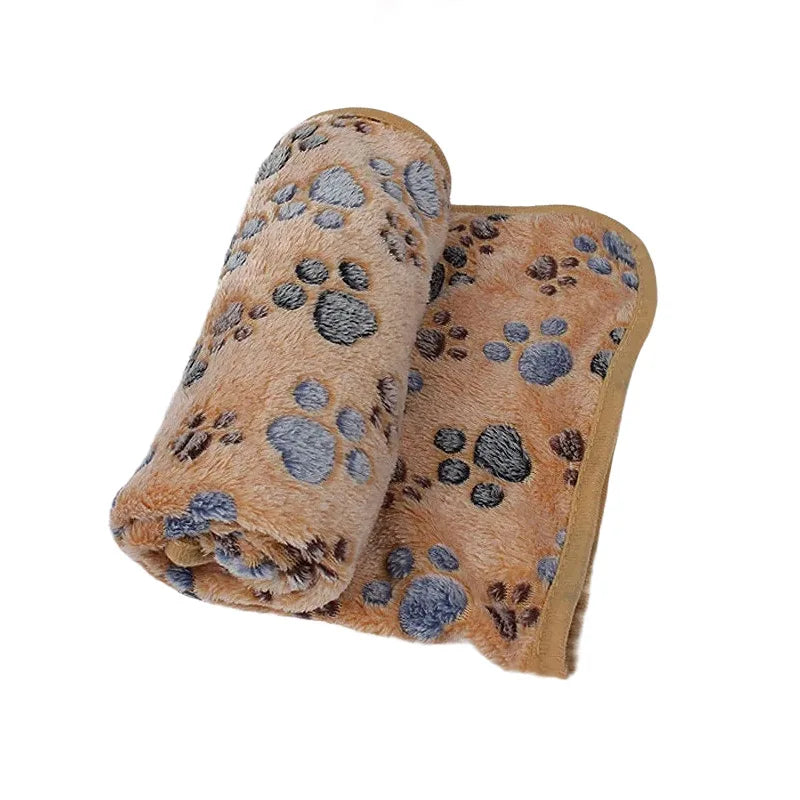 Soft Fluffy Pet Blanket – Warm Cartoon Mat for Cats & Dogs