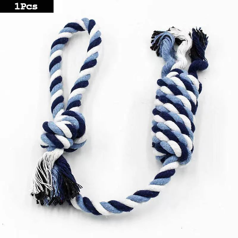 Durable Cotton Rope Dog Toy – Carrot Knot Chew for Teeth Cleaning