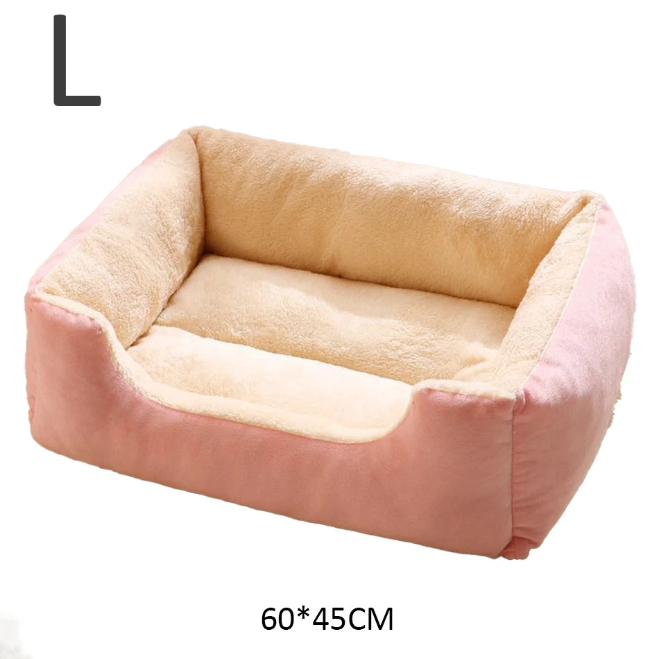 Cozy Pet Bed Basket – Soft Cushion for Cats & Small Dogs