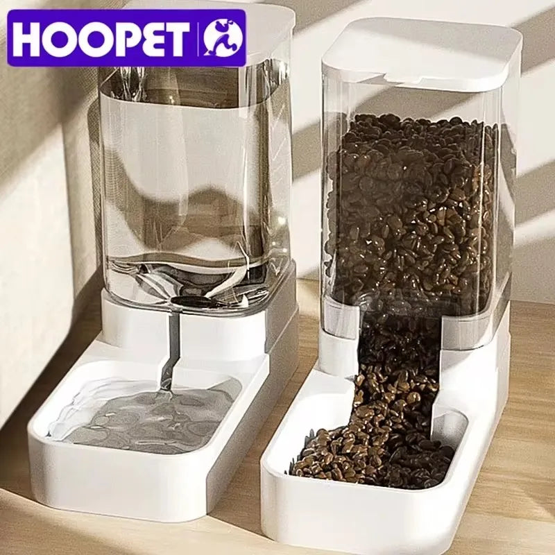 Automatic Pet Feeder – Transparent Food & Water Dispenser for Dogs & Cats