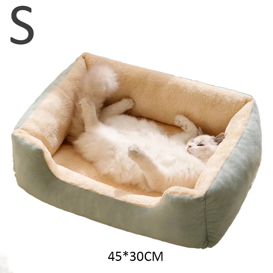 Cozy Pet Bed Basket – Soft Cushion for Cats & Small Dogs