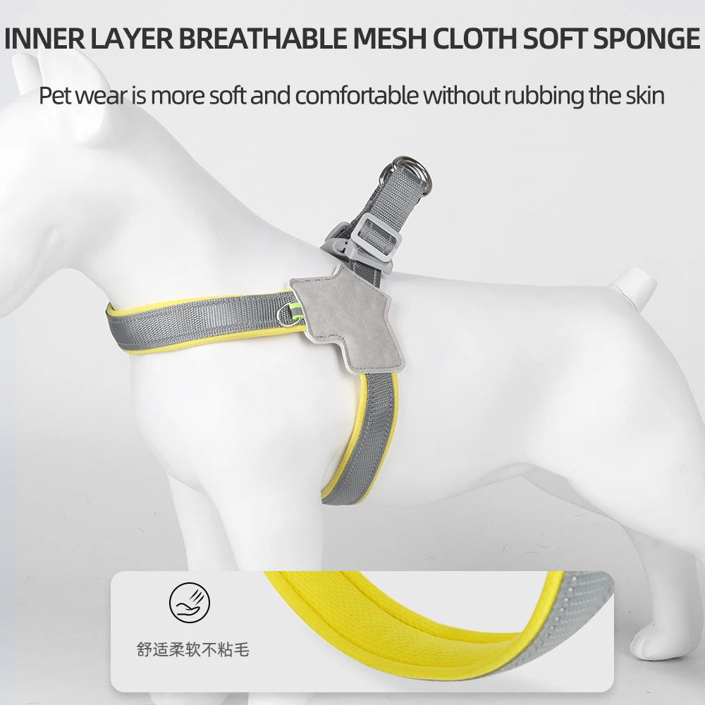 Reflective No-Pull Pet Harness – Small Dog & Cat Vest Strap