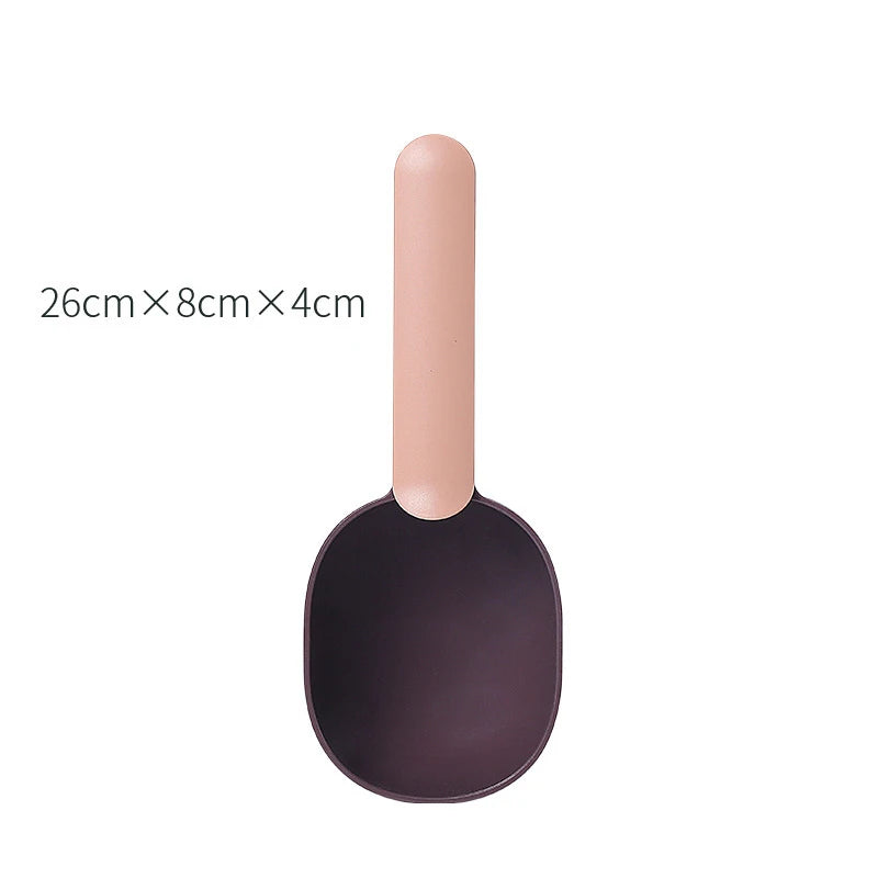 2-in-1 Pet Food Scoop & Bag Clip – Measuring Cup for Dog & Cat Food