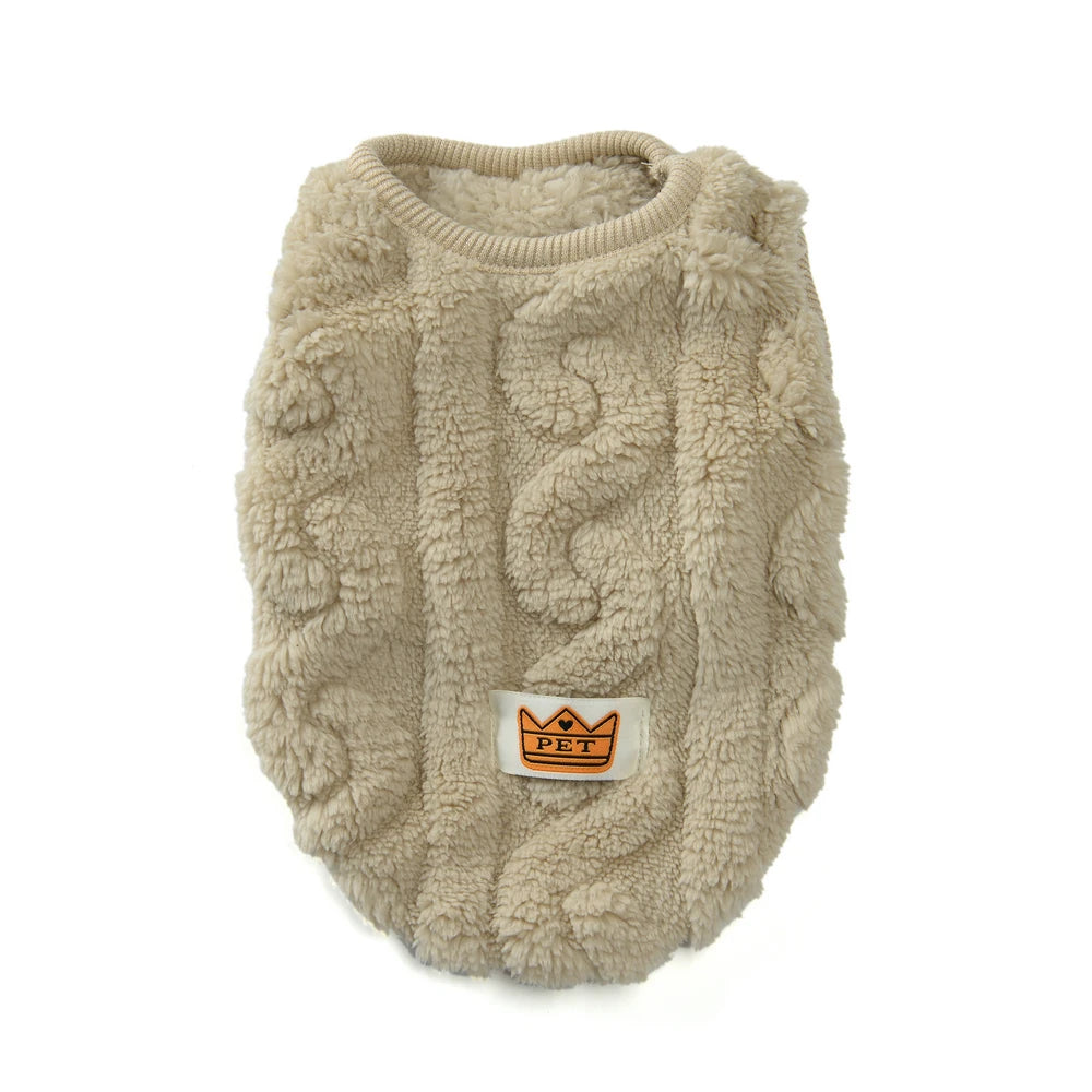 Soft Fleece Cat & Dog Sweater – Warm Pullover for Small Pets
