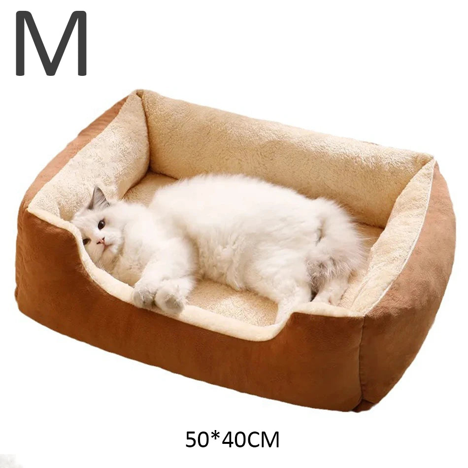 Cozy Pet Bed Basket – Soft Cushion for Cats & Small Dogs